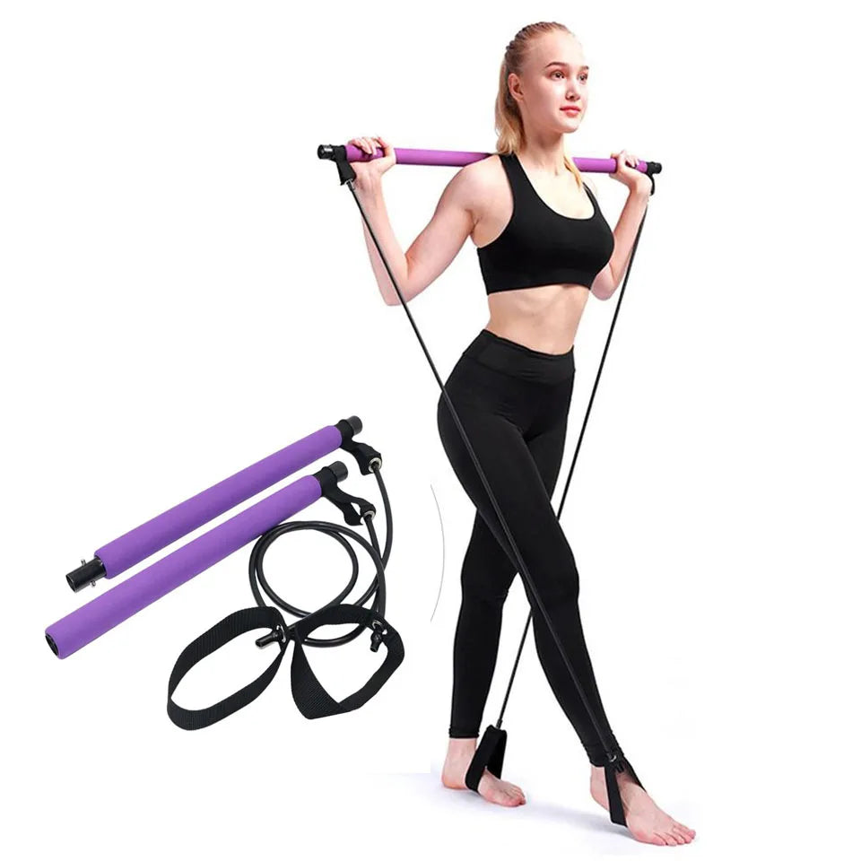 Pilates Resistance Band Bar Kit