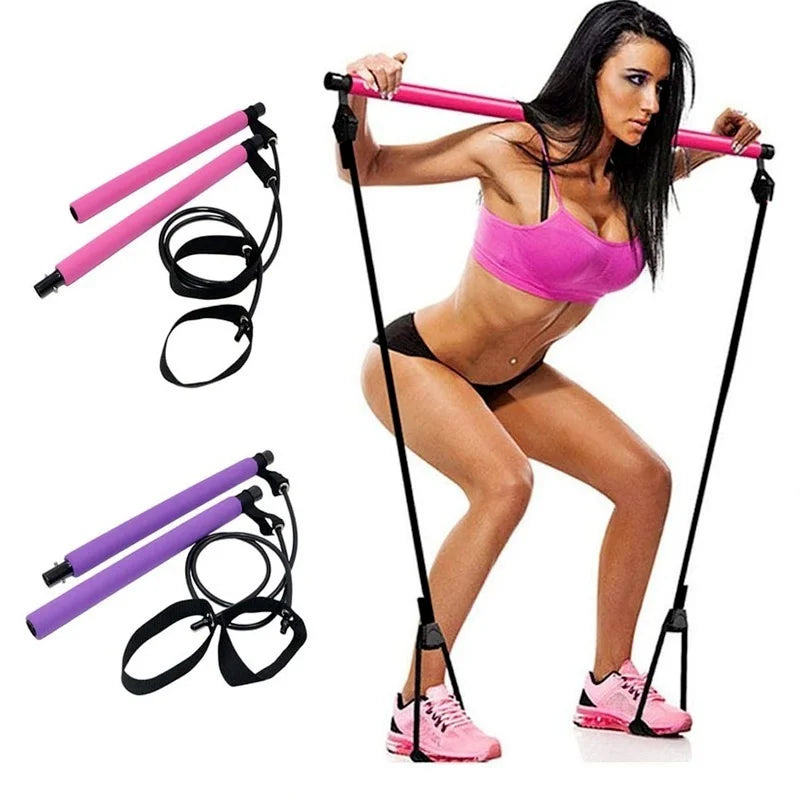 Pilates Resistance Band Bar Kit