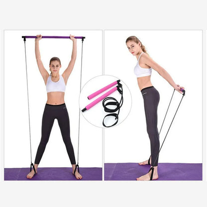 Pilates Resistance Band Bar Kit