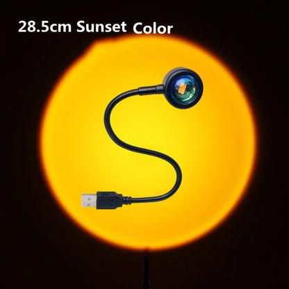 USB Rainbow Sunset Red Projector