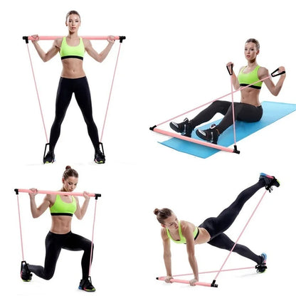 Pilates Resistance Band Bar Kit